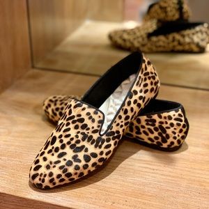 Birdies Leopard Haircalf Loafer Size 8.5